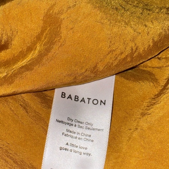 Babaton Golden Yellow EVERLY V-Neck Layering Tank Top Size Small Aritzia - Picture 4 of 6